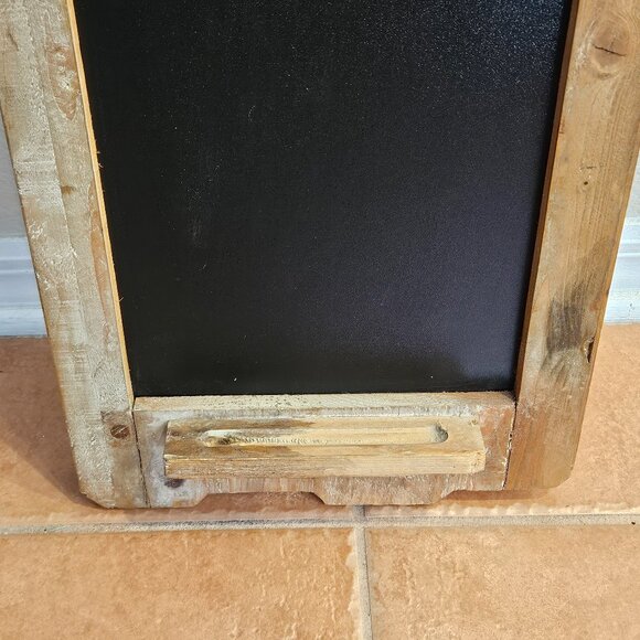 RARE RUSTIC FARMHOUSE CHICKEN ROOSTER KITCHEN OFFICE WOOD MEMO NOTE CHALKBOARD - Picture 7 of 15